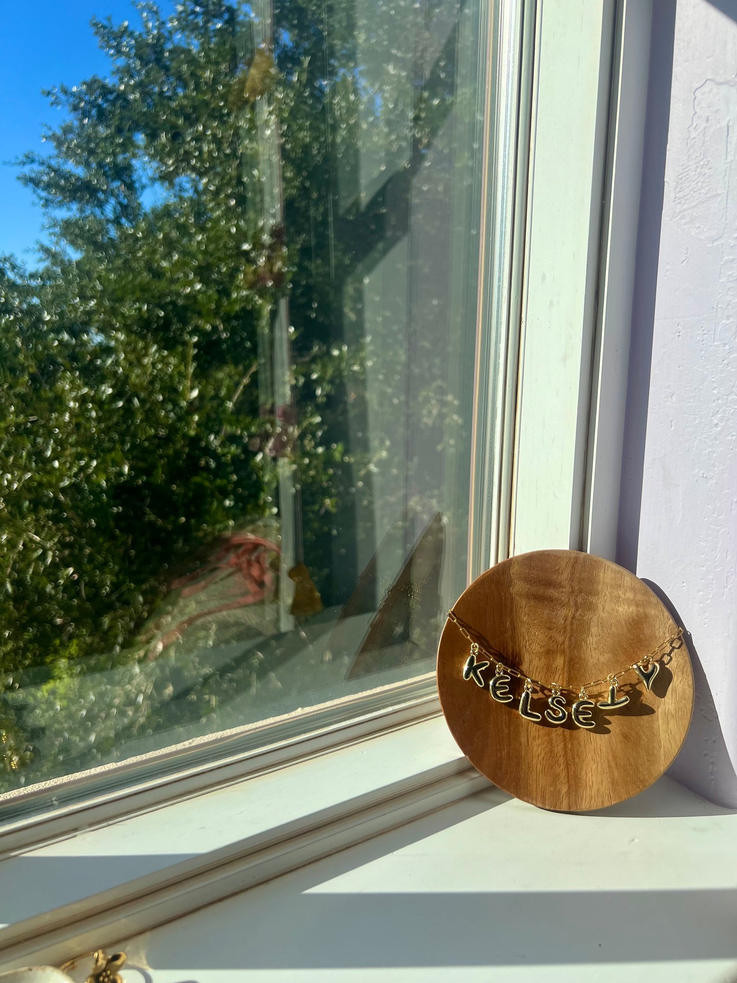 Custom Bubble Letter Necklace