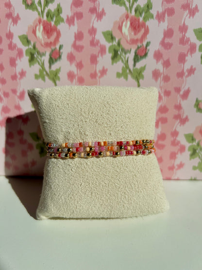 Strawberry Sunrise Bracelet Set of 3