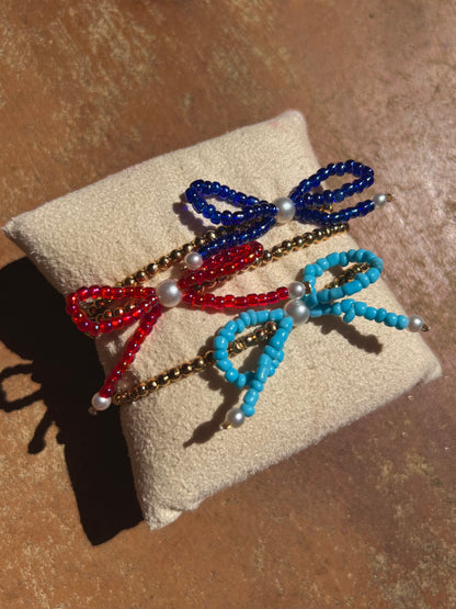 Beaded Bow Bracelet