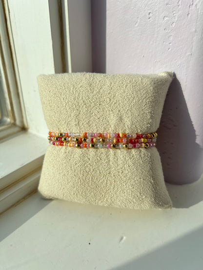 Strawberry Sunrise Bracelet Set of 3