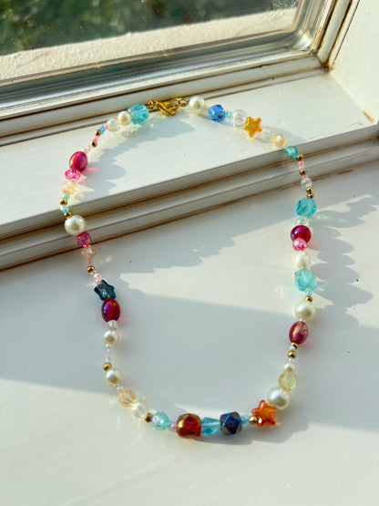 In The Clouds Beaded Necklace